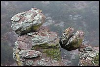 Balanced boulder. Chiricahua National Monument, Arizona, USA (color)