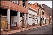 Dilapidated buildings, Clifton. Arizona, USA ( color)