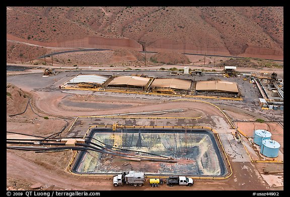 Copper mining installations, Morenci. Arizona, USA