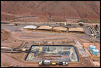 Copper mining installations, Morenci. Arizona, USA (color)