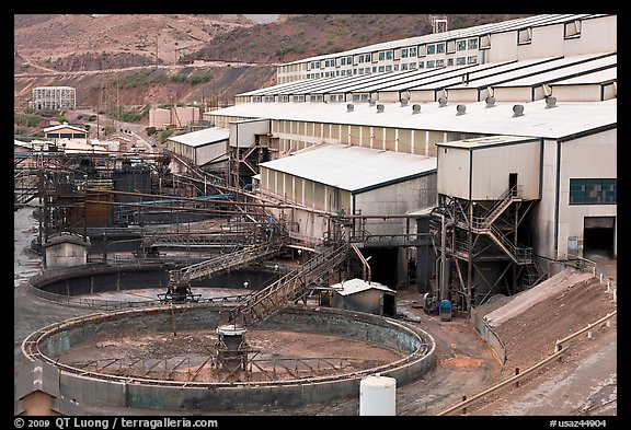 Copper mine concentrator, Morenci. Arizona, USA