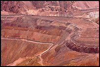 Terrain detail, Morenci mine. Arizona, USA