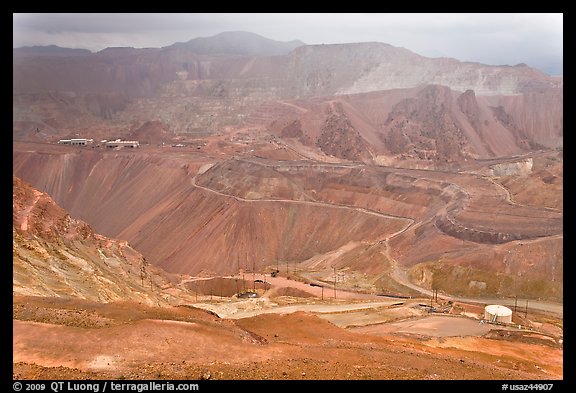 Copper mining operation, Morenci. Arizona, USA (color)