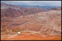 Open pit copper mining, Morenci. Arizona, USA