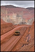 Truck with ore in copper mine, Morenci. Arizona, USA