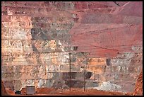 Open pit copper mine terraces, Morenci. Arizona, USA