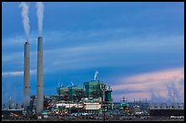 Coal fired generating station at dusk, near Holbrook. Arizona, USA ( color)