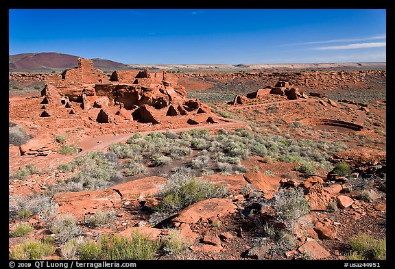 Sinagua culture site, Wupatki National Monument. Arizona, USA (color)