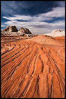 Sandstone swirl, White Pocket. Vermilion Cliffs National Monument, Arizona, USA ( color)