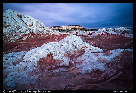 White pocket, stormy evening. Vermilion Cliffs National Monument, Arizona, USA (color)