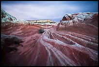 Sandstone streaks, White pocket. Vermilion Cliffs National Monument, Arizona, USA ( color)