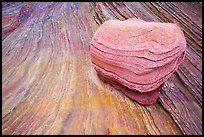 Rock and striations, Third Wave, Coyote Buttes South. Vermilion Cliffs National Monument, Arizona, USA ( color)