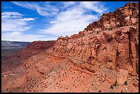 Aerial close view of Vermillion Cliffs. Vermilion Cliffs National Monument, Arizona, USA ( color)