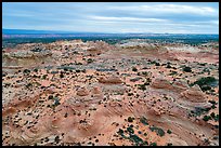 Aerial view of Teepees, Coyotte Buttes South. Vermilion Cliffs National Monument, Arizona, USA ( color)