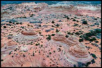 Aerial view of Cottonwood Teepees, Coyotte Buttes South. Vermilion Cliffs National Monument, Arizona, USA ( color)