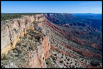 Grand Canyon rim Cliffs. Grand Canyon-Parashant National Monument, Arizona, USA ( color)