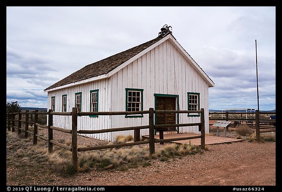 Mount Trumbull School House. Grand Canyon-Parashant National Monument, Arizona, USA (color)