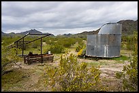 Abandonned farming equipment. Sonoran Desert National Monument, Arizona, USA ( color)