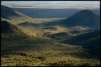 Afternoon shadows on the slopes of Table Mountain. Sonoran Desert National Monument, Arizona, USA ( color)