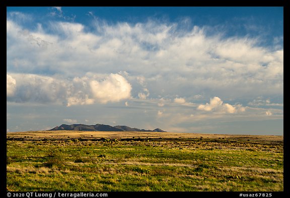 Plateau and clouds. Agua Fria National Monument, Arizona, USA (color)