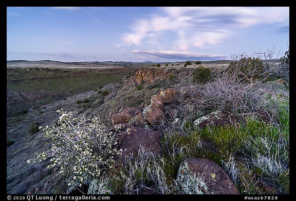 Silver Creek Canyon rim. Agua Fria National Monument, Arizona, USA (color)