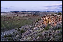 Silver Creek Canyon at dusk. Agua Fria National Monument, Arizona, USA ( color)