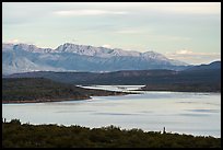 Theodore Roosevelt Lake and Mt Ord at dawn. Tonto Naftional Monument, Arizona, USA ( color)