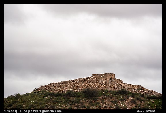 Hilltop Pueblo, Tuzigood National Monument. Arizona, USA (color)