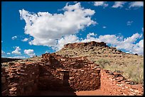 Citadel Pueblo and Citadel Sink. Wupatki National Monument, Arizona, USA ( color)