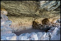 Cliffs dwellings, Walnut Canyon National Monument. Arizona, USA ( color)