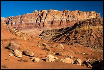 Rocks and Vermilion Cliffs. Vermilion Cliffs National Monument, Arizona, USA ( color)