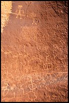Maze Rock petroglyph panel. Vermilion Cliffs National Monument, Arizona, USA ( color)