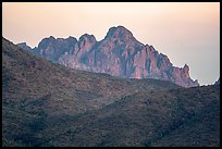 Ragged Top at dawn. Ironwood Forest National Monument, Arizona, USA ( color)