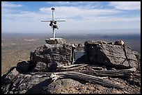 Lorene Leonberger memorial on Waterman Peak. Ironwood Forest National Monument, Arizona, USA ( color)