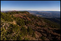 View from Mt Logan under moonlight. Grand Canyon-Parashant National Monument, Arizona, USA ( color)