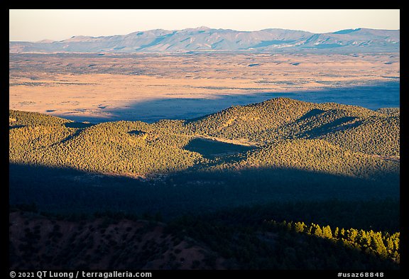 Arizona Strip flats from Mt Logan. Grand Canyon-Parashant National Monument, Arizona, USA (color)