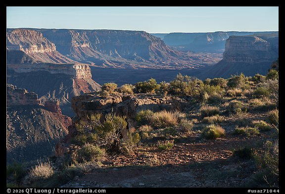 Plateau at Gunsight Point and Kanab Creek Canyon. Baaj Nwaavjo Itah Kukveni – Ancestral Footprints of the Grand Canyon National Monument, Arizona, USA (color)
