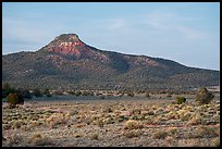 Red Butte at dusk. Baaj Nwaavjo Itah Kukveni – Ancestral Footprints of the Grand Canyon National Monument, Arizona, USA ( color)