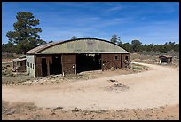 Historic Grand Canyon Airlines hangar. Baaj Nwaavjo Itah Kukveni – Ancestral Footprints of the Grand Canyon National Monument, Arizona, USA ( color)