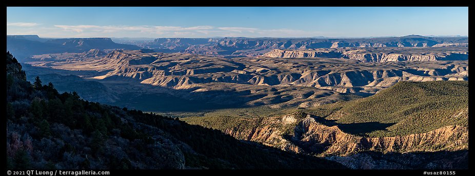 Grand Canyon and Whitmore Canyon from Mount Logan. Grand Canyon-Parashant National Monument, Arizona, USA (color)