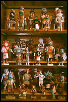 Ritual Hopi Kachina figures. Hubbell Trading Post National Historical Site, Arizona, USA (color)