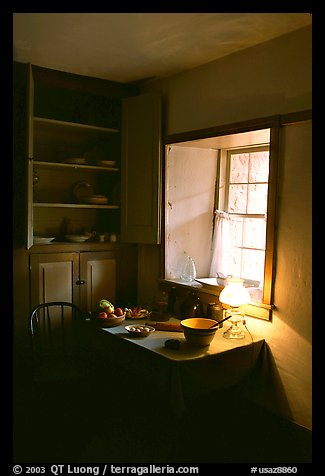 Room inside Winsor Castle. Pipe Spring National Monument, Arizona, USA