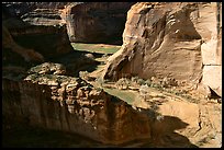 Walls and Canyon de Muerto, Anteloped House overlook. Canyon de Chelly  National Monument, Arizona, USA