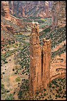 Spider Rock. Canyon de Chelly  National Monument, Arizona, USA ( color)