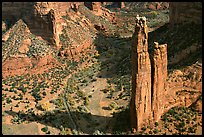 Spider Rock. Canyon de Chelly  National Monument, Arizona, USA ( color)