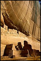 White House Ancestral Pueblan ruins. Canyon de Chelly  National Monument, Arizona, USA ( color)