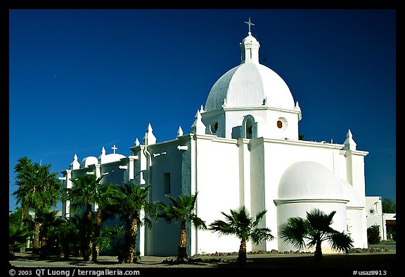 Immaculate Conception Catholic Church, Ajo. Arizona, USA (color)