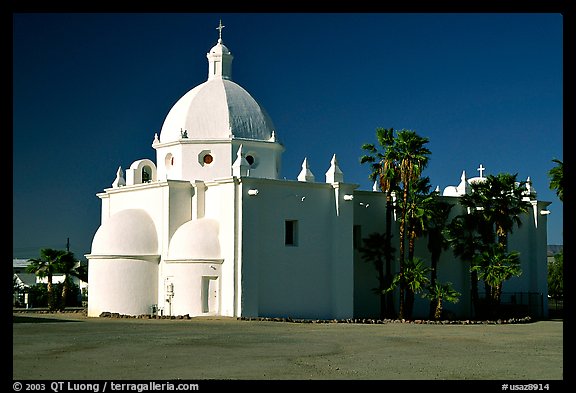 White Immaculate Conception Church, Ajo. Arizona, USA