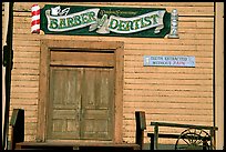 Dentist shop, Old Tucson Studios. Tucson, Arizona, USA (color)