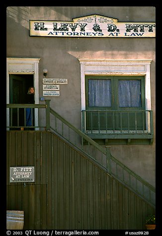 Old west style buildings, Old Tucson Studios. Tucson, Arizona, USA